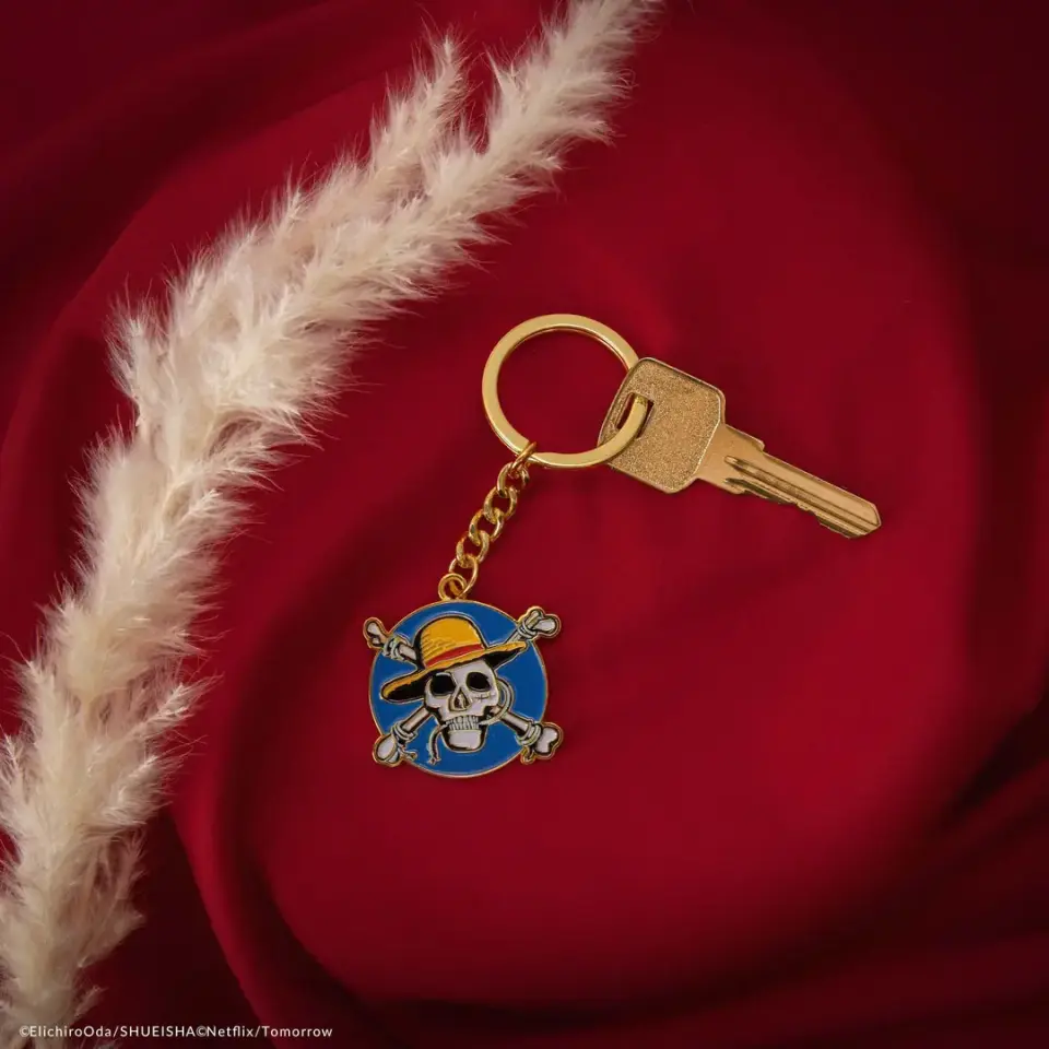 One Piece Pouche Luffy Metal Keychain