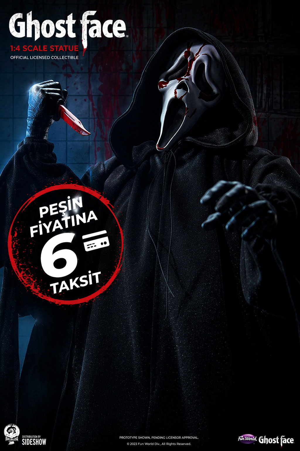 GHOST FACE 1/4 SCALE STATUE – SCREAM – PCS PREMIUM COLLECTIBLES STUDIO