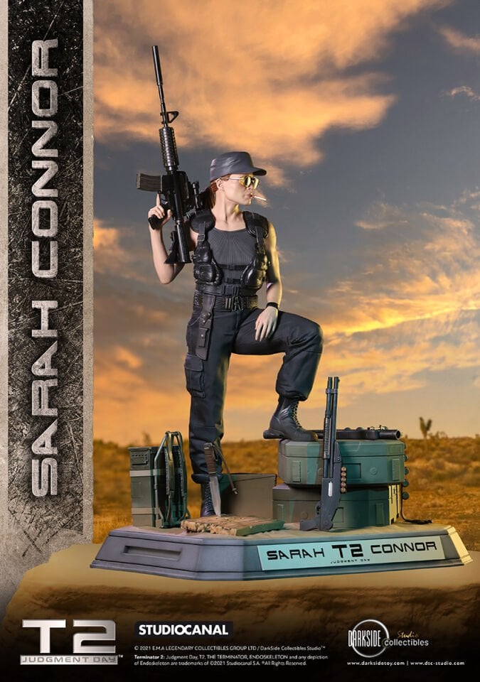 SARAH CONNOR T2 30TH ANNIVERSARY EXCLUSIVE EDITION 1/3 SCALE PREMIUM STATUE BY DARKSIDE COLLECTIBLES STUDIO