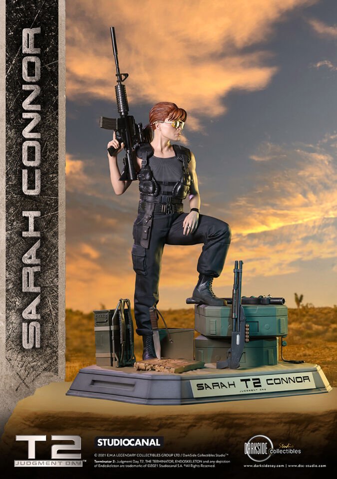 SARAH CONNOR T2 30TH ANNIVERSARY EXCLUSIVE EDITION 1/3 SCALE PREMIUM STATUE BY DARKSIDE COLLECTIBLES STUDIO