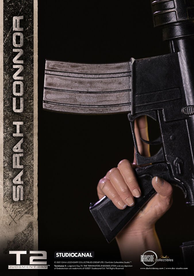 SARAH CONNOR T2 30TH ANNIVERSARY EXCLUSIVE EDITION 1/3 SCALE PREMIUM STATUE BY DARKSIDE COLLECTIBLES STUDIO