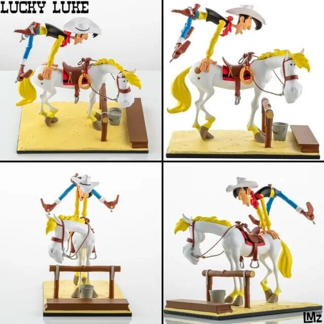 Statuette de collection Lucky Luke & Jolly Jumper ''En avant, Old Boy !'', collection Bang Bang! 01 LMZ Collectibles