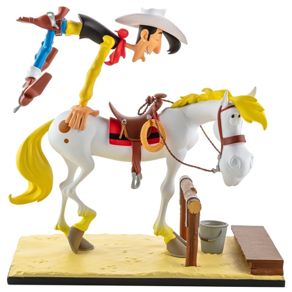 Statuette de collection Lucky Luke & Jolly Jumper ''En avant, Old Boy !'', collection Bang Bang! 01 LMZ Collectibles