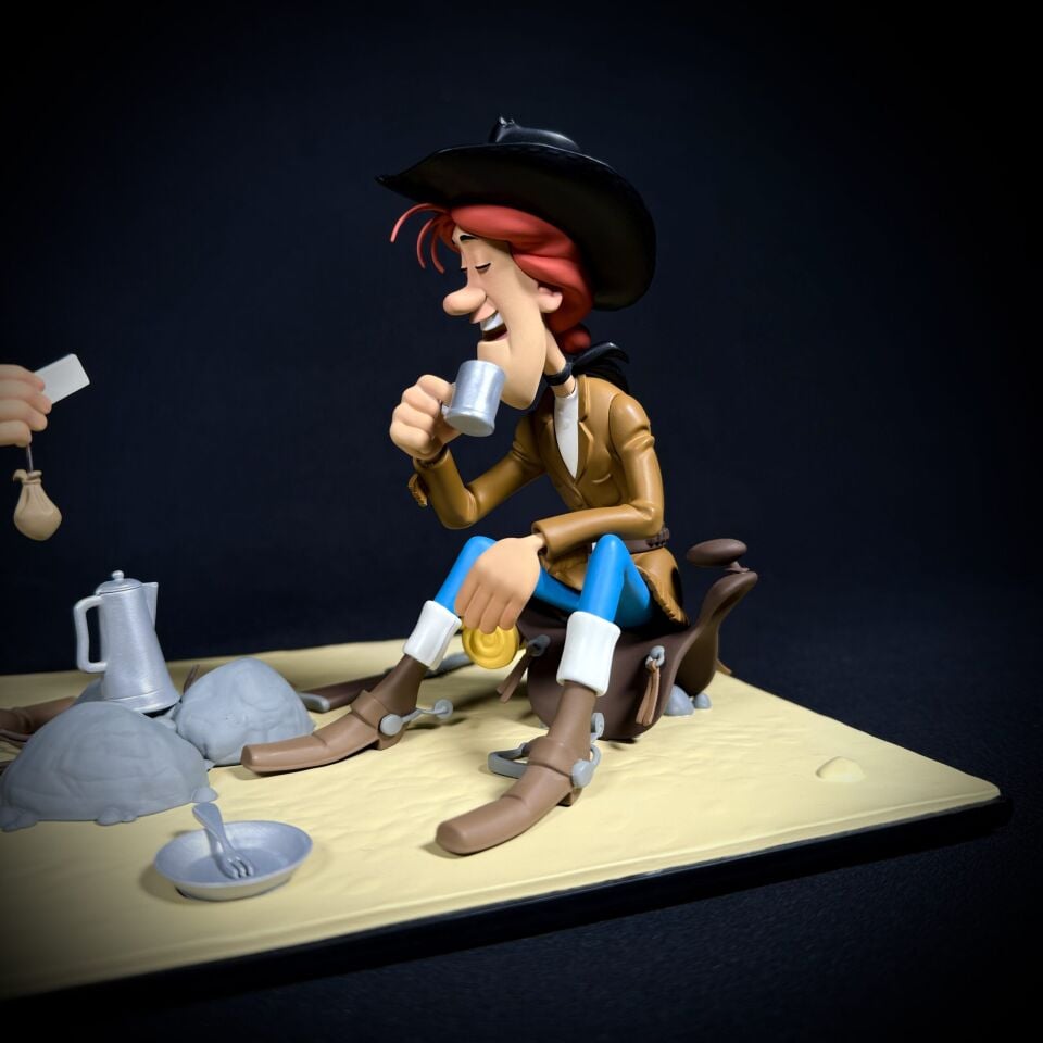 Statuette de collection Lucky Luke & Calamity Jane, collection Bang Bang! 04 LMZ Collectibles
