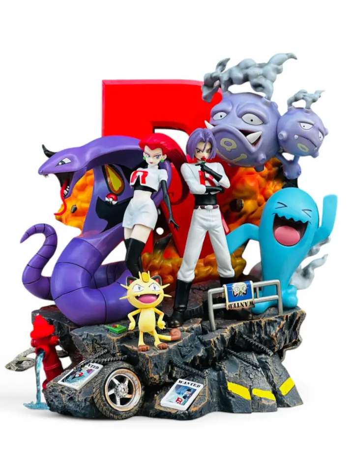 Team Rocket Pokemon Statue
