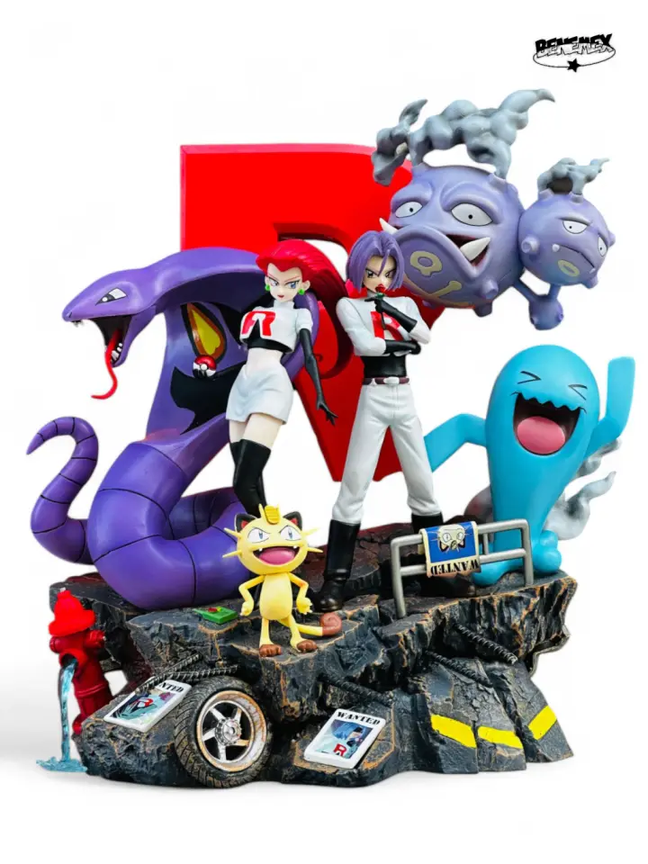 Team Rocket Pokemon Statue
