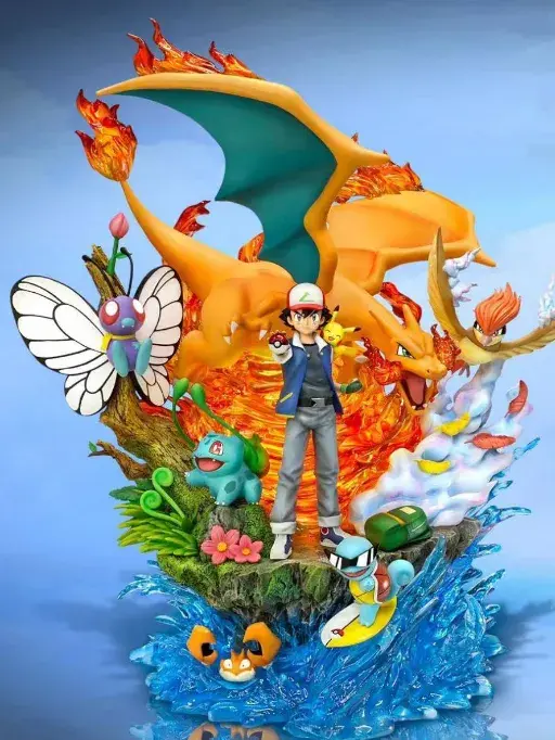 Ash Ketchum & Pokémon – Dynamic PVC Diorama Statue