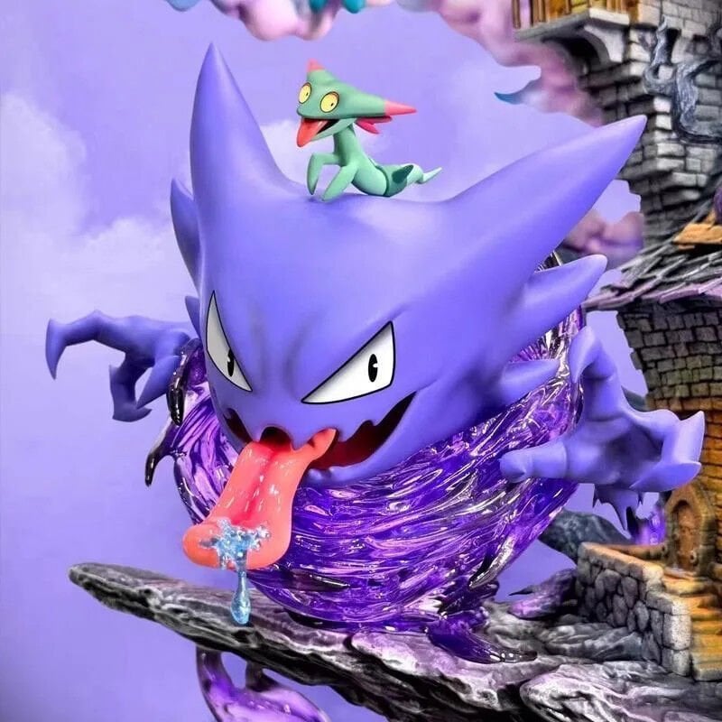 Pokemon Figure Gengar Evolution Family Pvc Statue