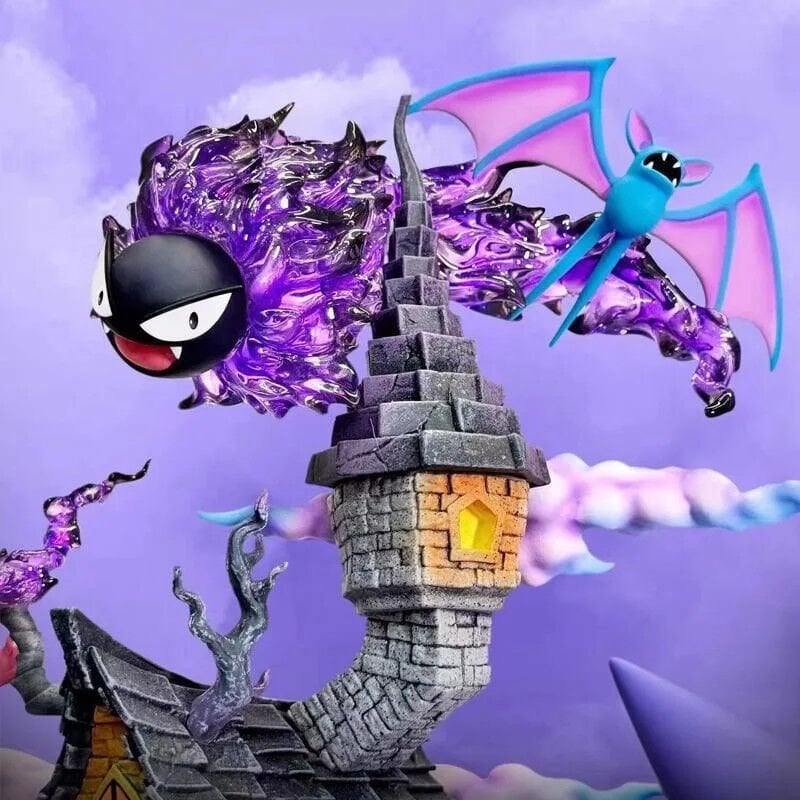 Pokemon Figure Gengar Evolution Family Pvc Statue