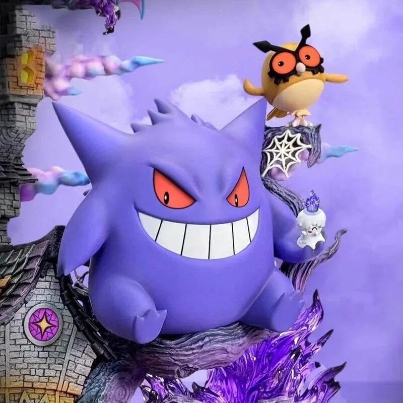 Pokemon Figure Gengar Evolution Family Pvc Statue