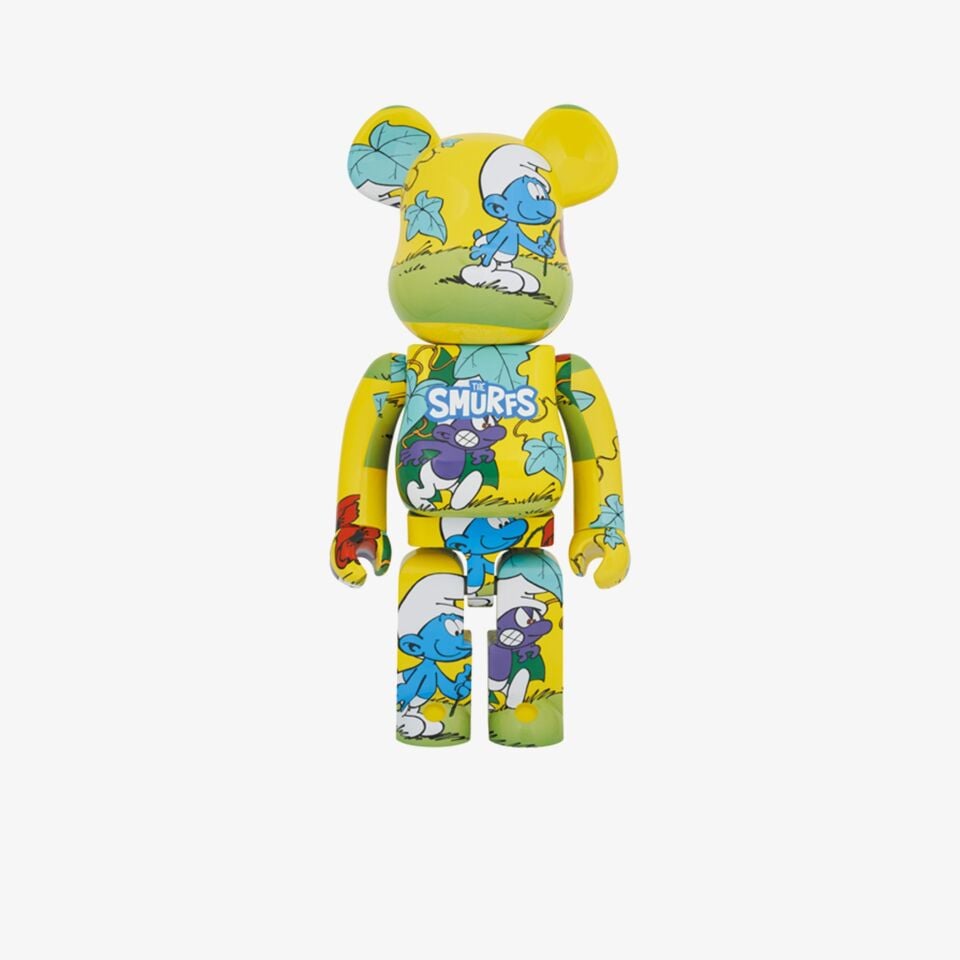 Bearbrick The Smurfs - The Angry Smurf 70cm Renkli Figür