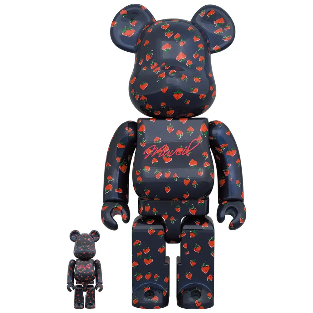 MEDİCOM TOY - BE@RBRİCK STRAWBERRY 'BRILLO' 100% & 400%