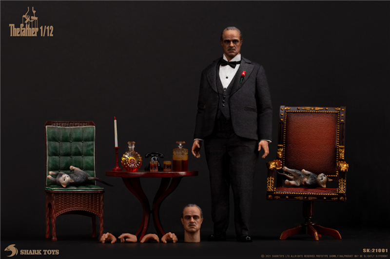 SHARK TOYS 1/12 The Godfather Vito Corleone Action Figure