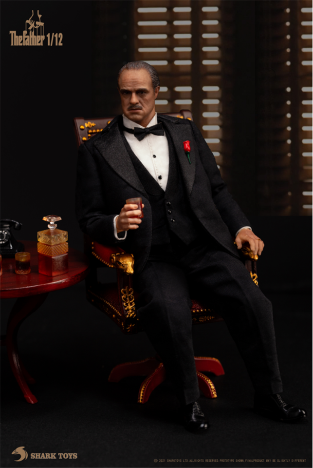 SHARK TOYS 1/12 The Godfather Vito Corleone Action Figure