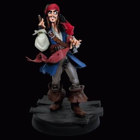 Gentle Giant Pirates of the Carribean Jack Sparrow Animated Maquette