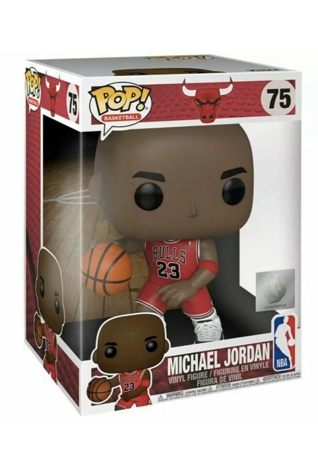 Funko Pop! Basketball Chicago Bulls Michael Jordan (Red Jersey) 10 Inch Figure #75