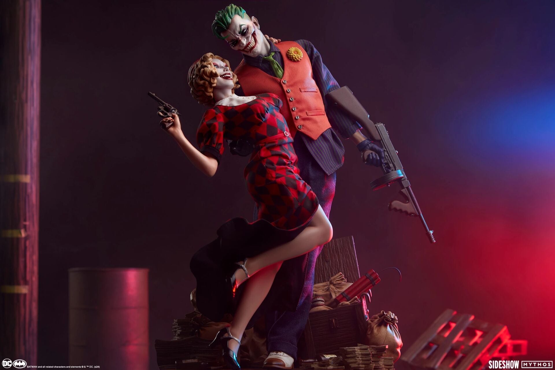 THE JOKER AND HARLEY QUINN: LAWLESS LOVE Diorama by Sideshow Collectibles