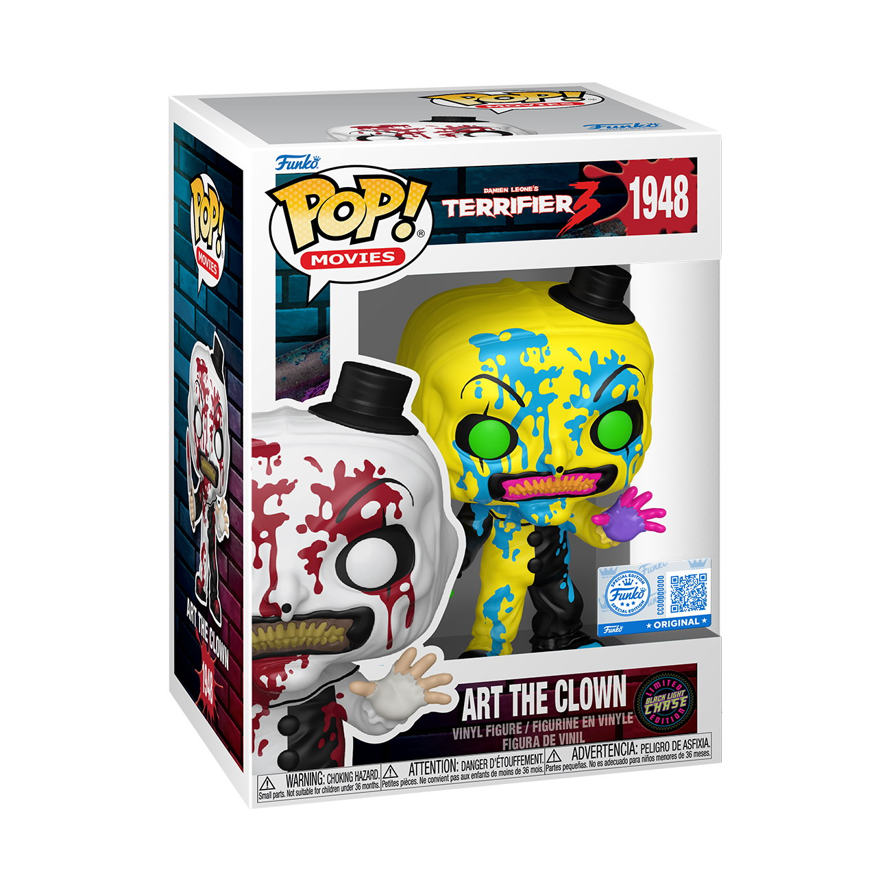 Pop! Art the Clown with Knife (Bloody) (Black Light) (Chase)
