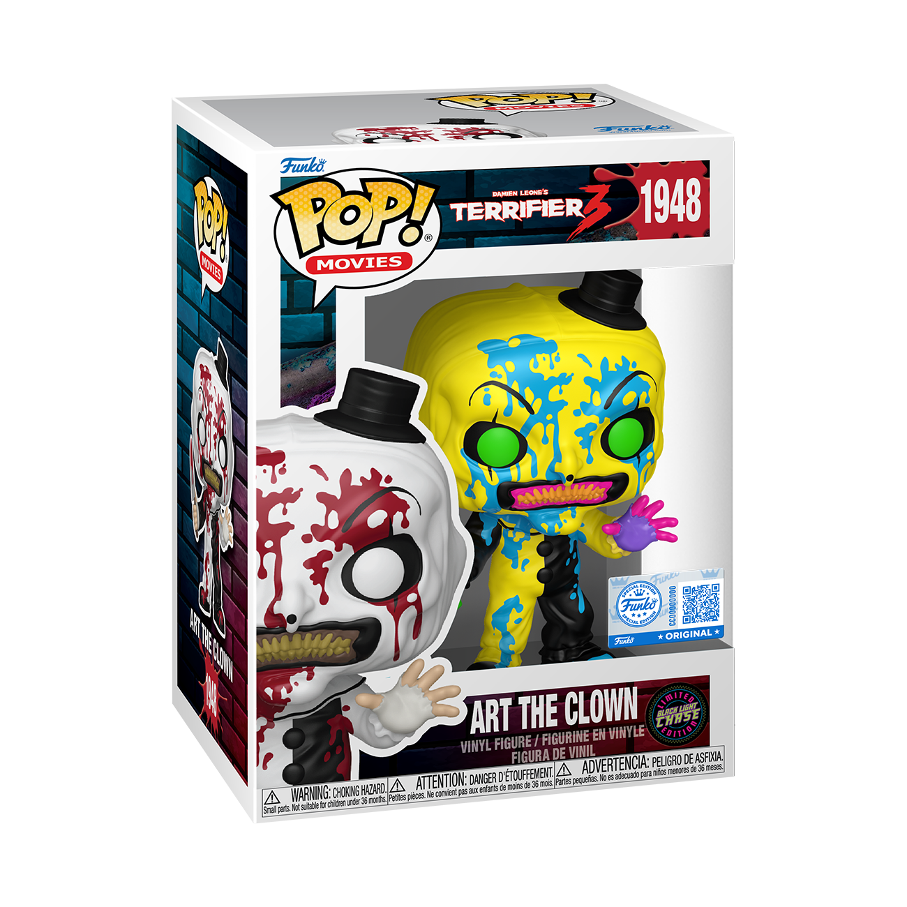 Pop! Art the Clown with Knife (Bloody) (Black Light) (Chase)