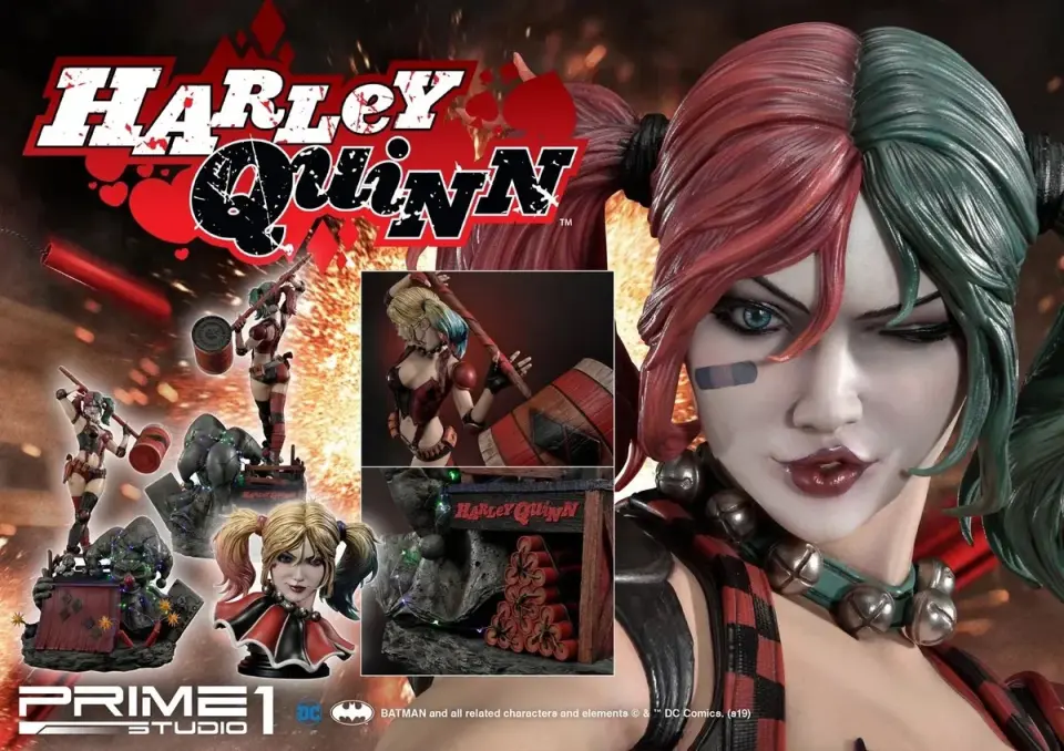 DC Comics: Suicide Squad - Harley Quinn Statue with LED light