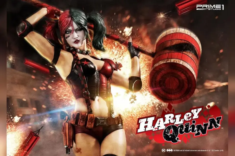 DC Comics: Suicide Squad - Harley Quinn Statue with LED light