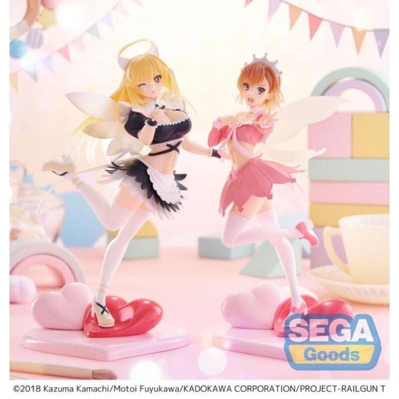 A CERTAIN SCIENTIFIC RAILGUN T LUMINASTA MISAKI SHOKUHOU (FALLEN ANGEL MAID) FIGURE İKİLİ SET