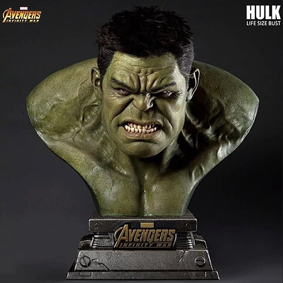 HULK 1:1 LIFESIZE BUST – AVENGERS INFINITY WAR – QUEEN STUDIOS