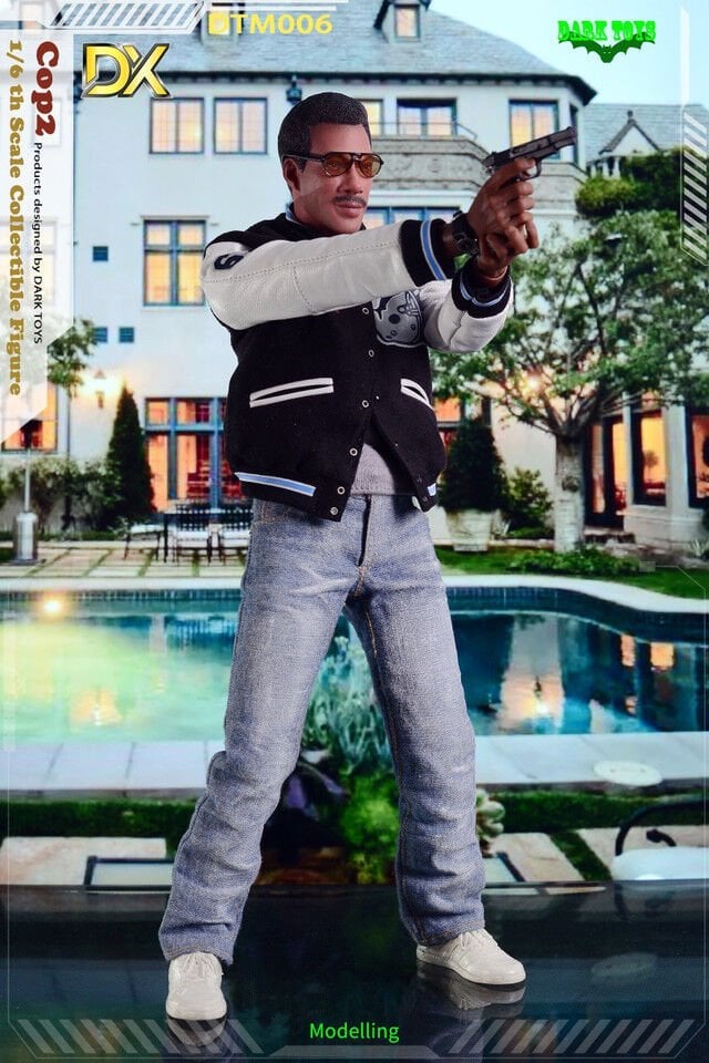 Dark Toys DTM006 Beverly Hills COP II Police Eddie Murphy DX 1/6 Scale Action Figure