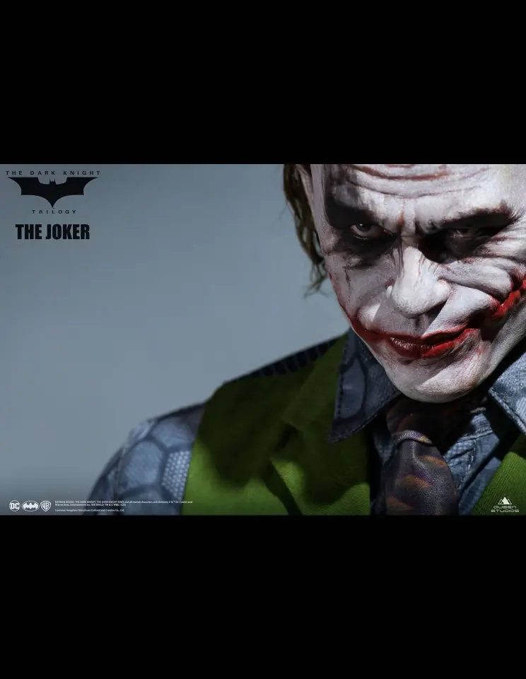 Heath Ledger Joker 1:3 Statue Rooted Hair Version by Queen Studios
