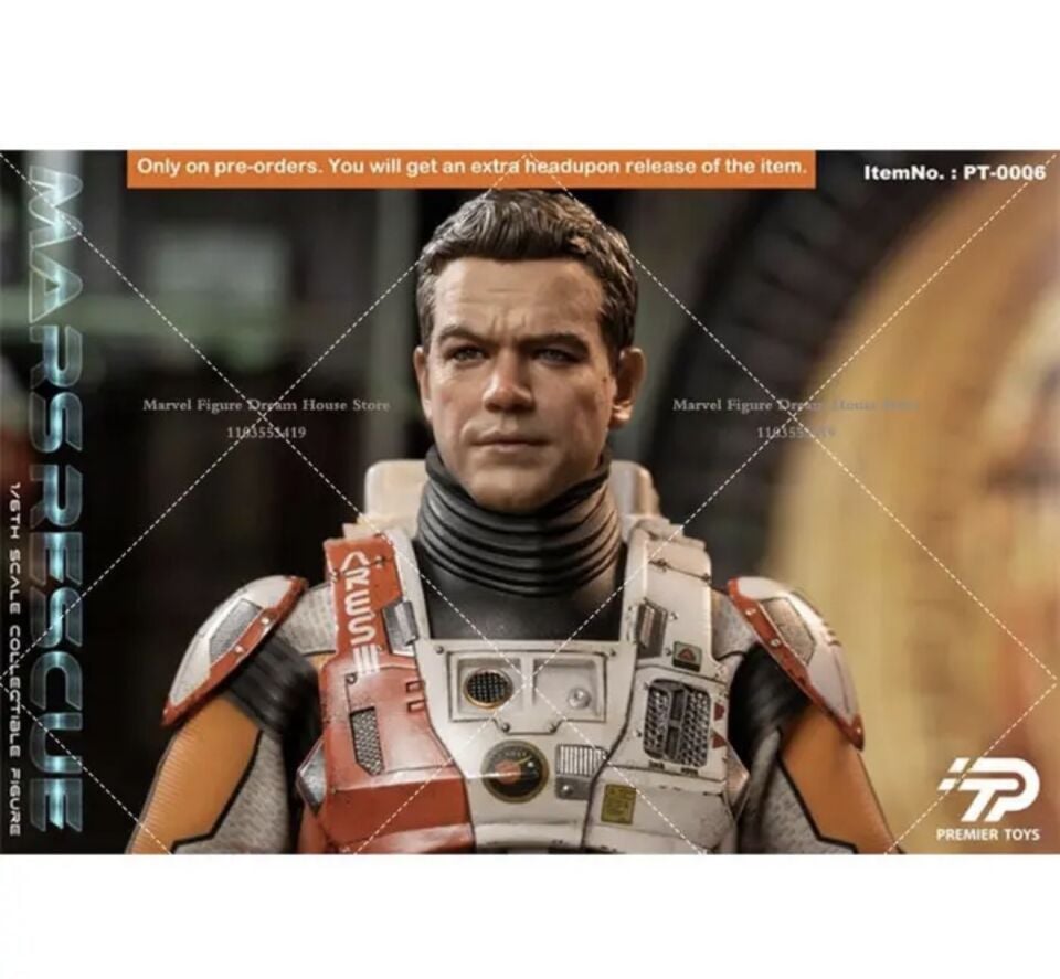 Premier Toys 1/6 Scale Collectible MARS RESCUE Matt Damon