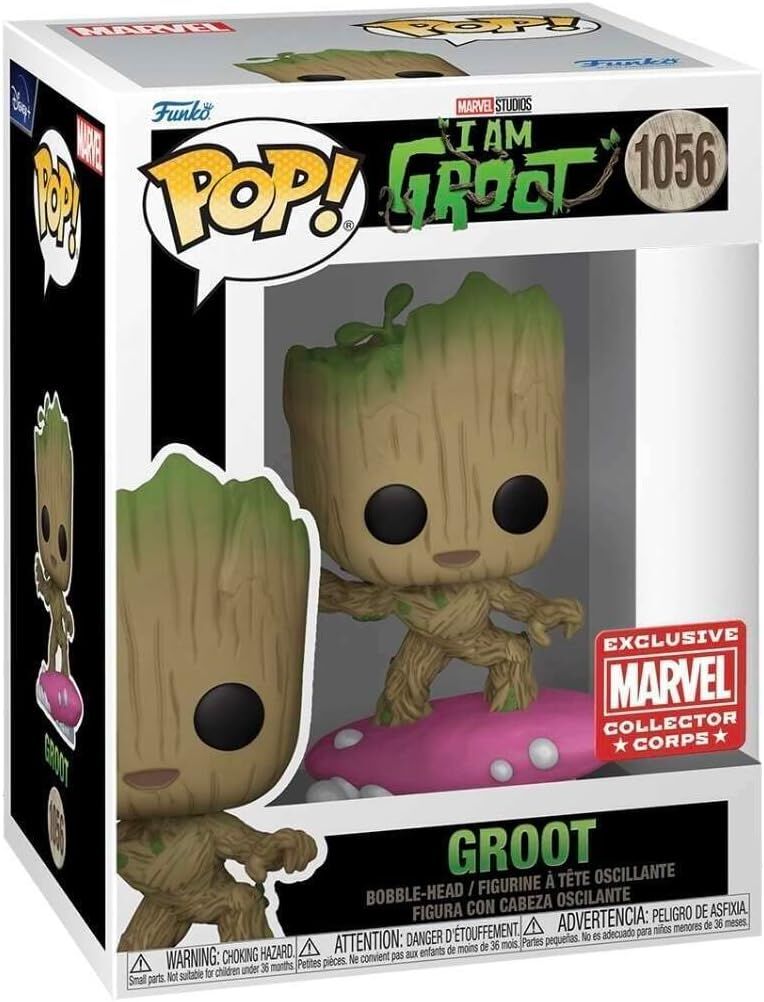 Funko Pop Groot #1056 Marvel Collector Corps Exclusive Disney+ I am Groot