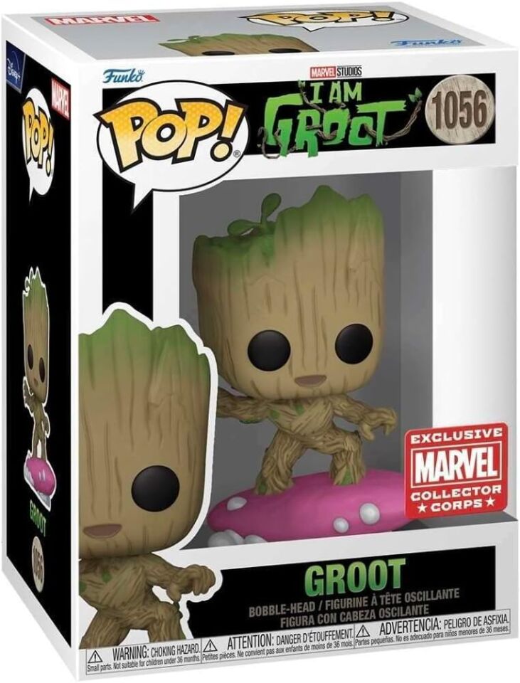 Funko Pop Groot #1056 Marvel Collector Corps Exclusive Disney+ I am Groot