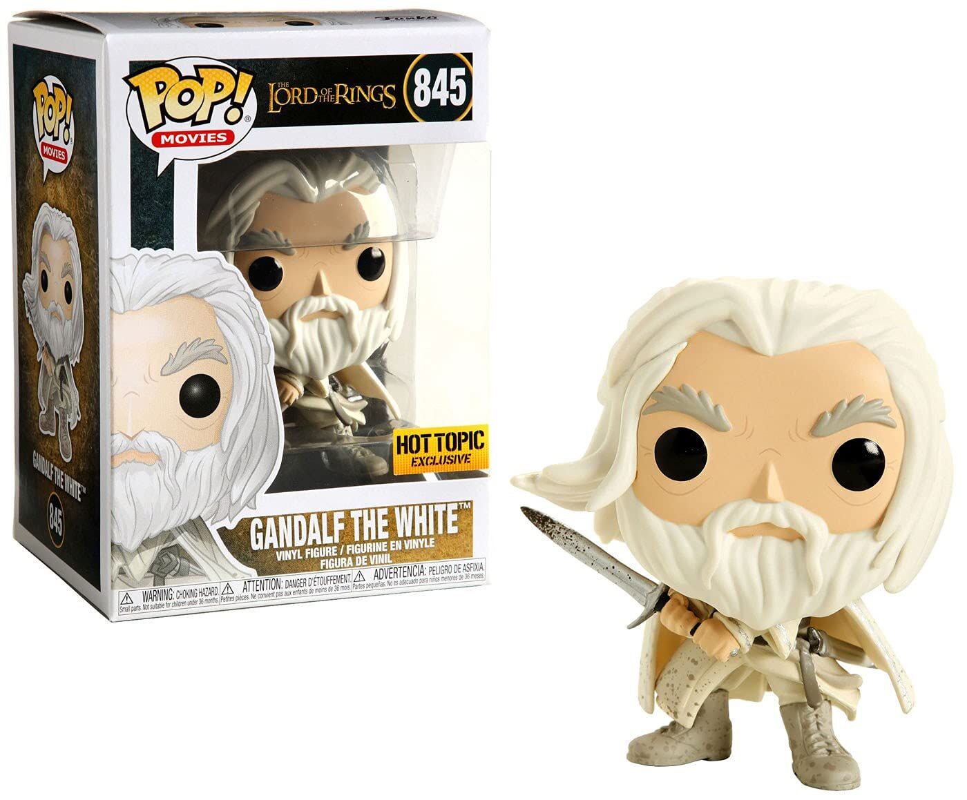 Funko Pop! Movies The Lord of the Rings Gandalf The White Hot Topic Exclusive Figure #845