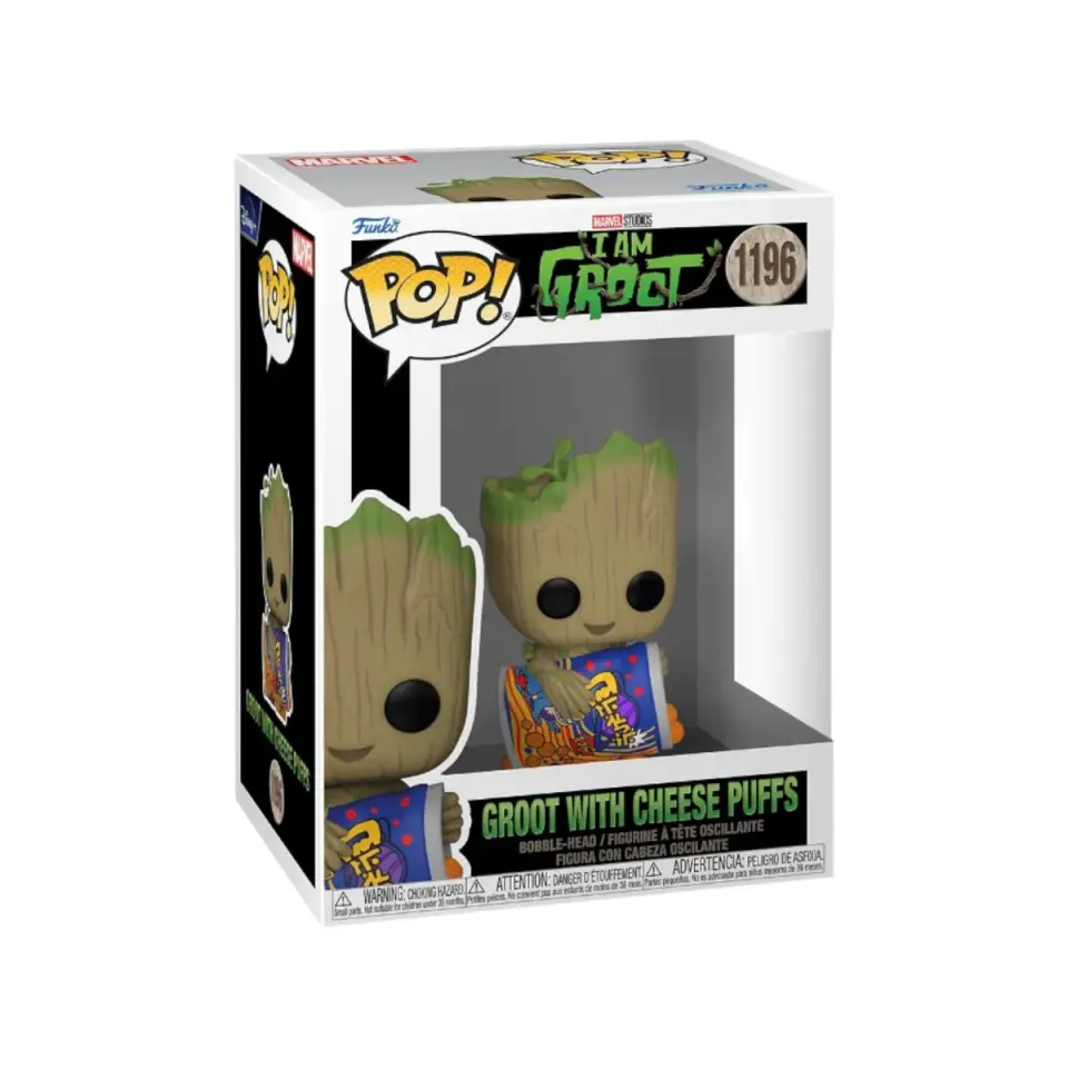 Groot with Cheese Puffs #1196 Funko Pop! - I Am Groot