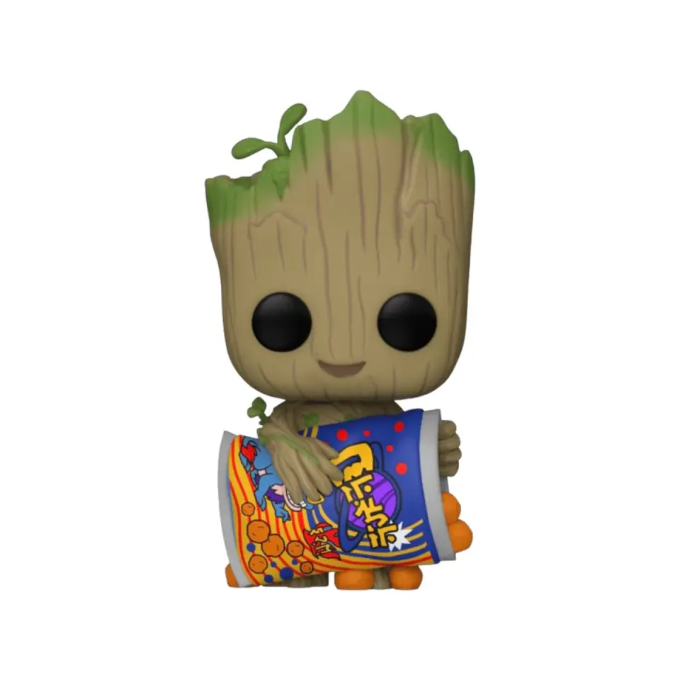 Groot with Cheese Puffs #1196 Funko Pop! - I Am Groot