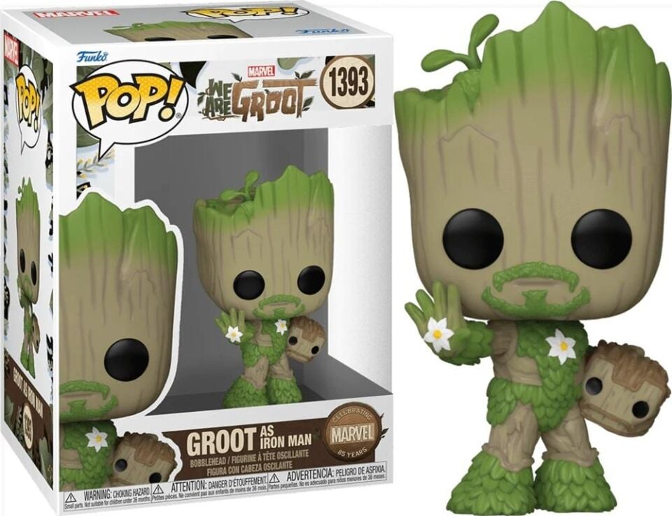 Funko Pop Marvel We Are Groot Groot As Iron Man No 1393