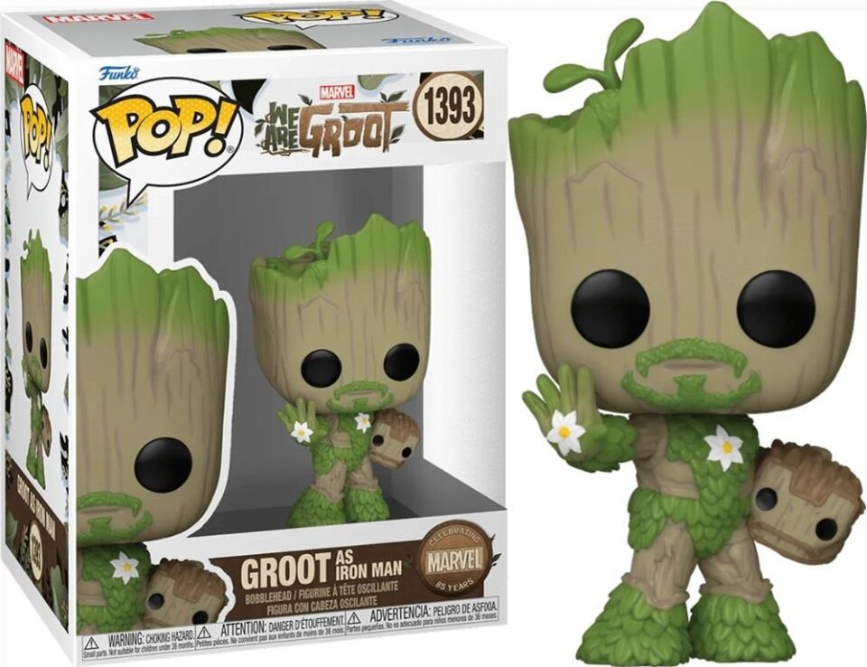 Funko Pop Marvel We Are Groot Groot As Iron Man No 1393