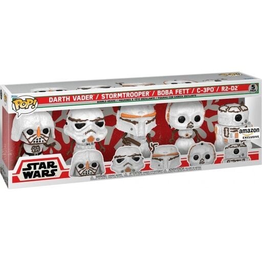 FUNKO POP 5 PACK STAR WARS HOLIDAY SNOWMAN SERIES