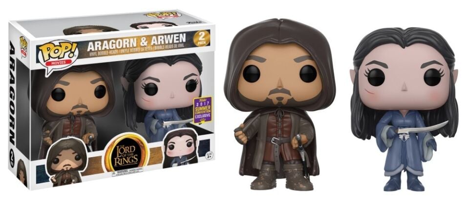 Lord of the Rings Funko POP! Movies Aragorn & Arwen Vinyl Figure 2-Pack
