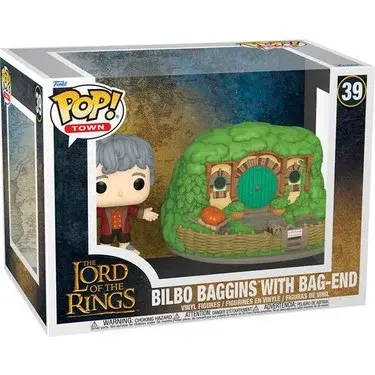Funko Pop Town Lord of the Rings Bilbo Baggins with Bag End No 39