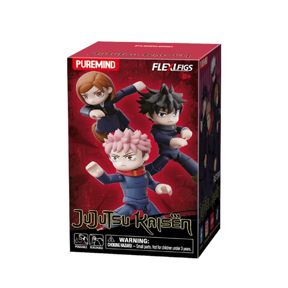 Puremind Jujutsu Kaisen Flexifigs Total Assault Buildable Figures Blind Box (1pc)