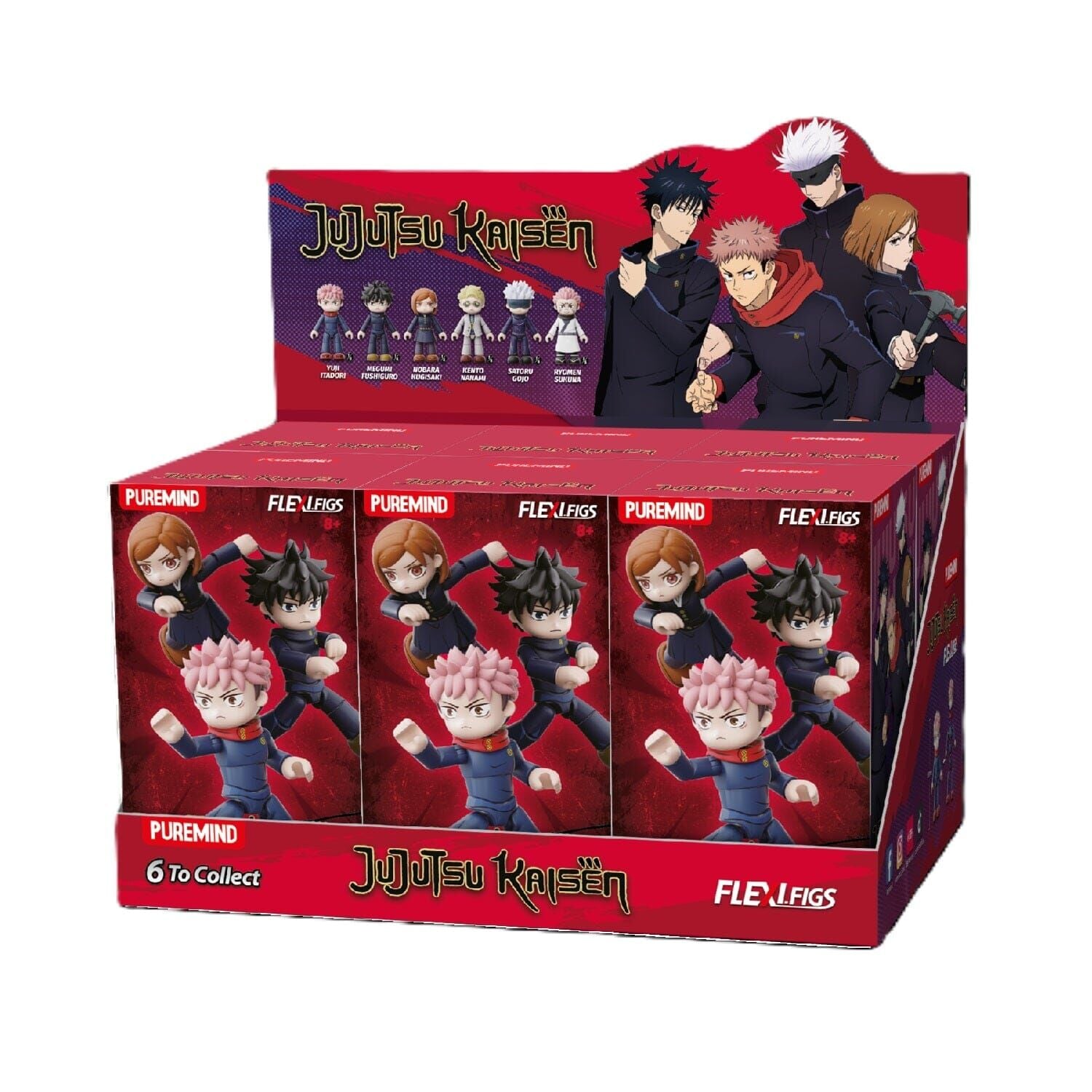 Puremind Jujutsu Kaisen Flexifigs Total Assault Buildable Figures Blind Box (1pc)