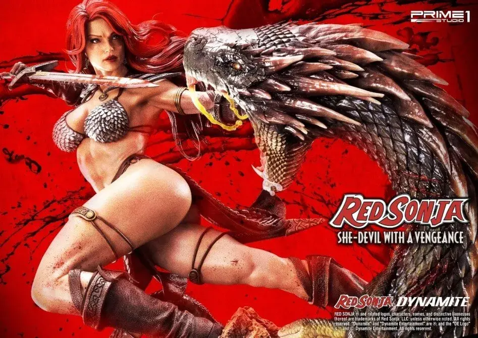 Red Sonja: Deluxe She-Devil with a Vengeance Statue