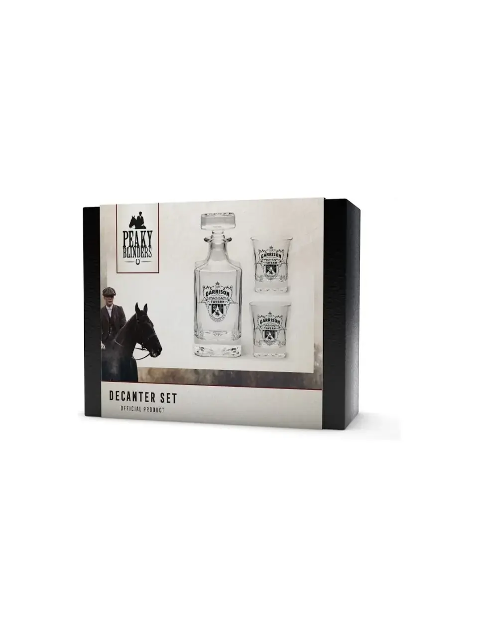 Aby Style Abystyle - Peaky Blinders Özel Dökme Cam Şişe 2 Bardak Viski Seti