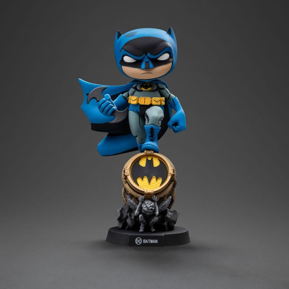 Batman on Bat-Signal (Blue Variant) Mini Co. Figure
