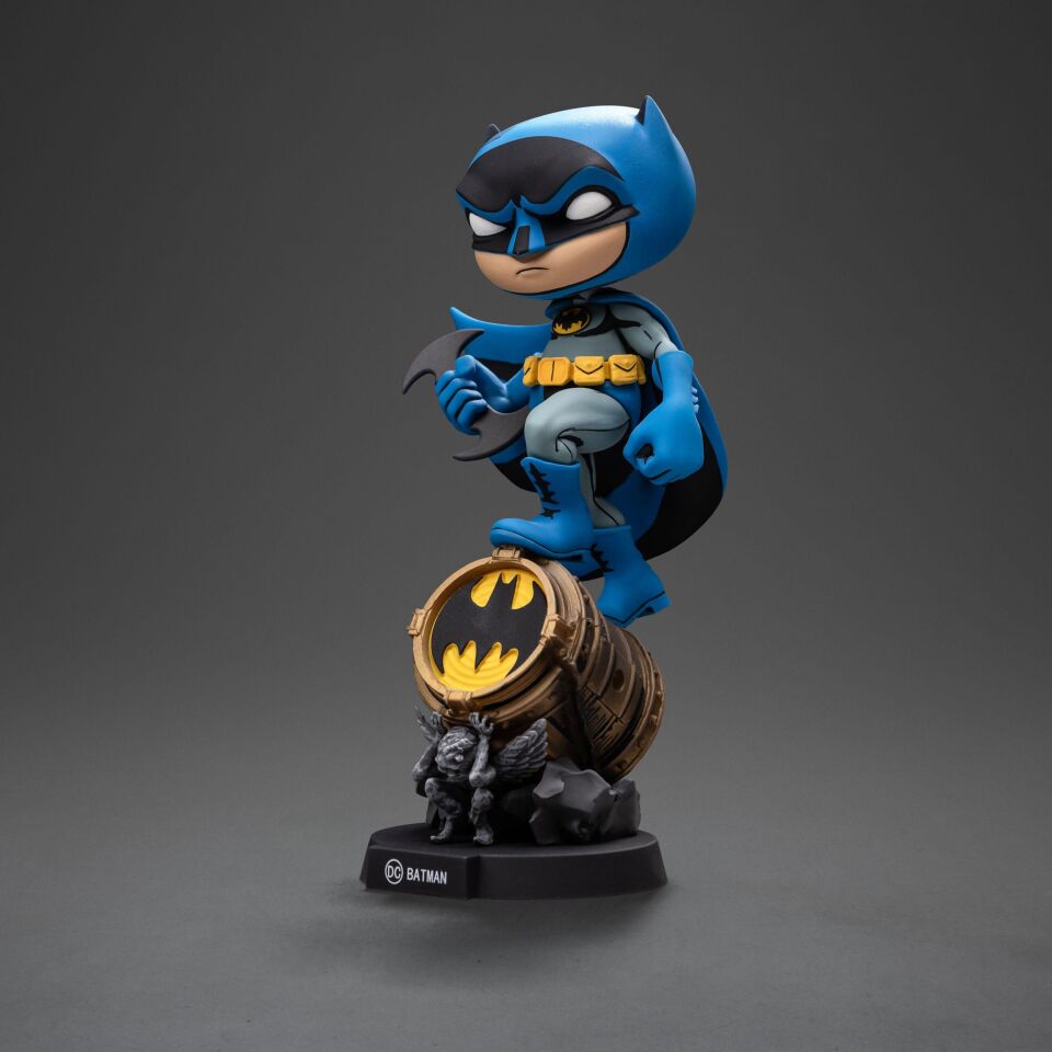 Batman on Bat-Signal (Blue Variant) Mini Co. Figure