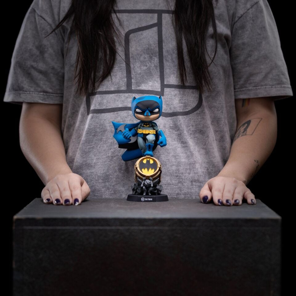 Batman on Bat-Signal (Blue Variant) Mini Co. Figure