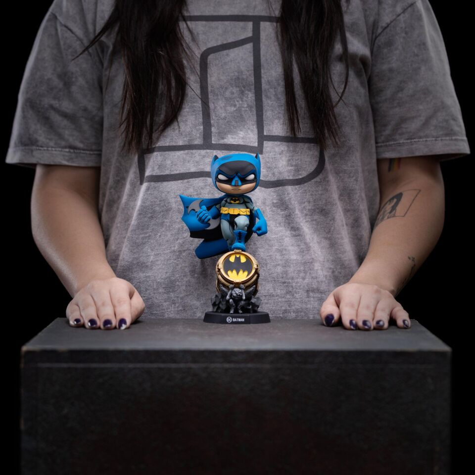 Batman on Bat-Signal (Blue Variant) Mini Co. Figure