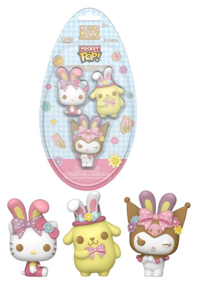 Hello Kitty Easter Egg 3-Pack Pocket POP Figure