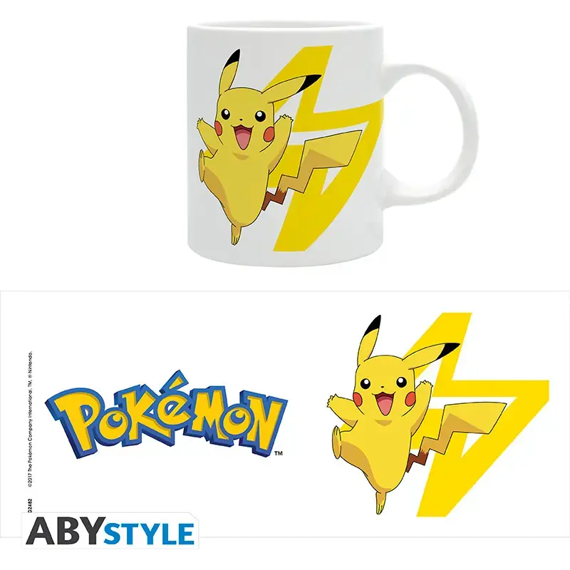 POKEMON Mug Logo & Pikachu
